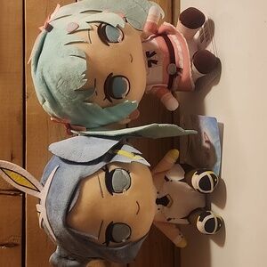 🌸 NEW - Hatsune Miku Vocaloid Pink Outfit Plush And Kyurumaru  BOTH NEW 12in